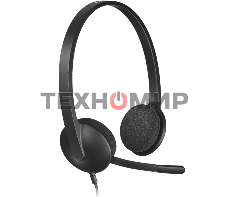 Гарнитура проводная Logitech Headset H340 USB graphite