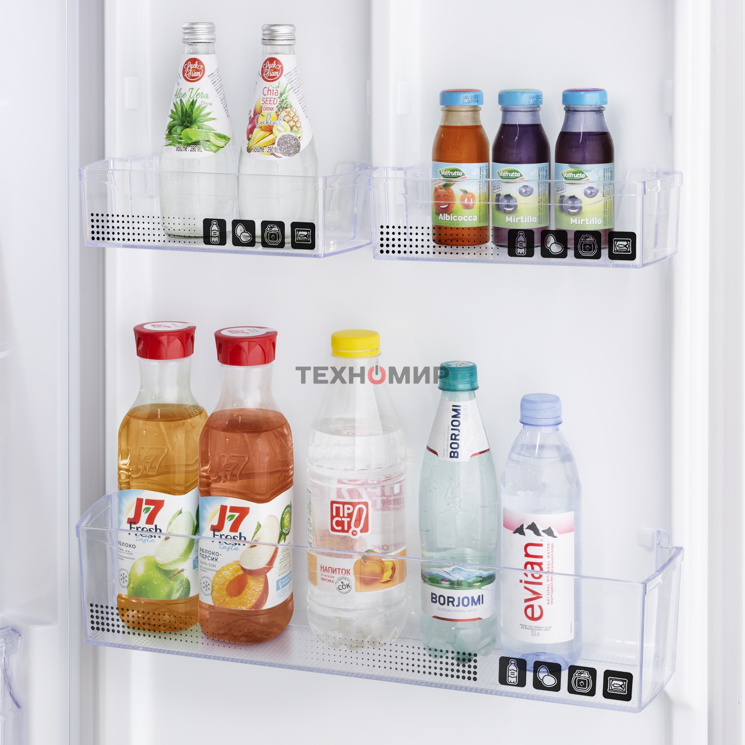 Холодильник Maunfeld MFF195NFIX10 нержавеющая сталь двухкамерный 252/98л морозилка снизу, No Frost