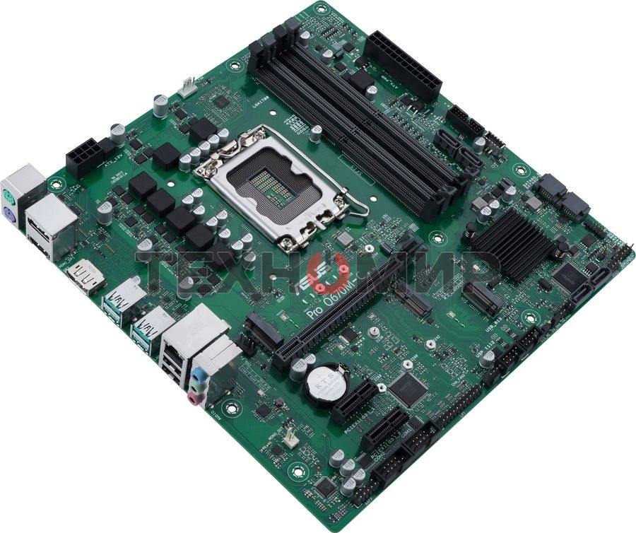 Материнская плата ASUS Pro Q670M-C-CSM, LGA 1700, Intel Q670, 4xDDR5, 6xSATA, 2xM.2, 1xPCIe 4.0 x16, 1xHDMI, 2xDP, 1x1Gb LAN, 4xUSB-A 3.2 Gen 2, 3x3.5 мм, 7.1, mATX