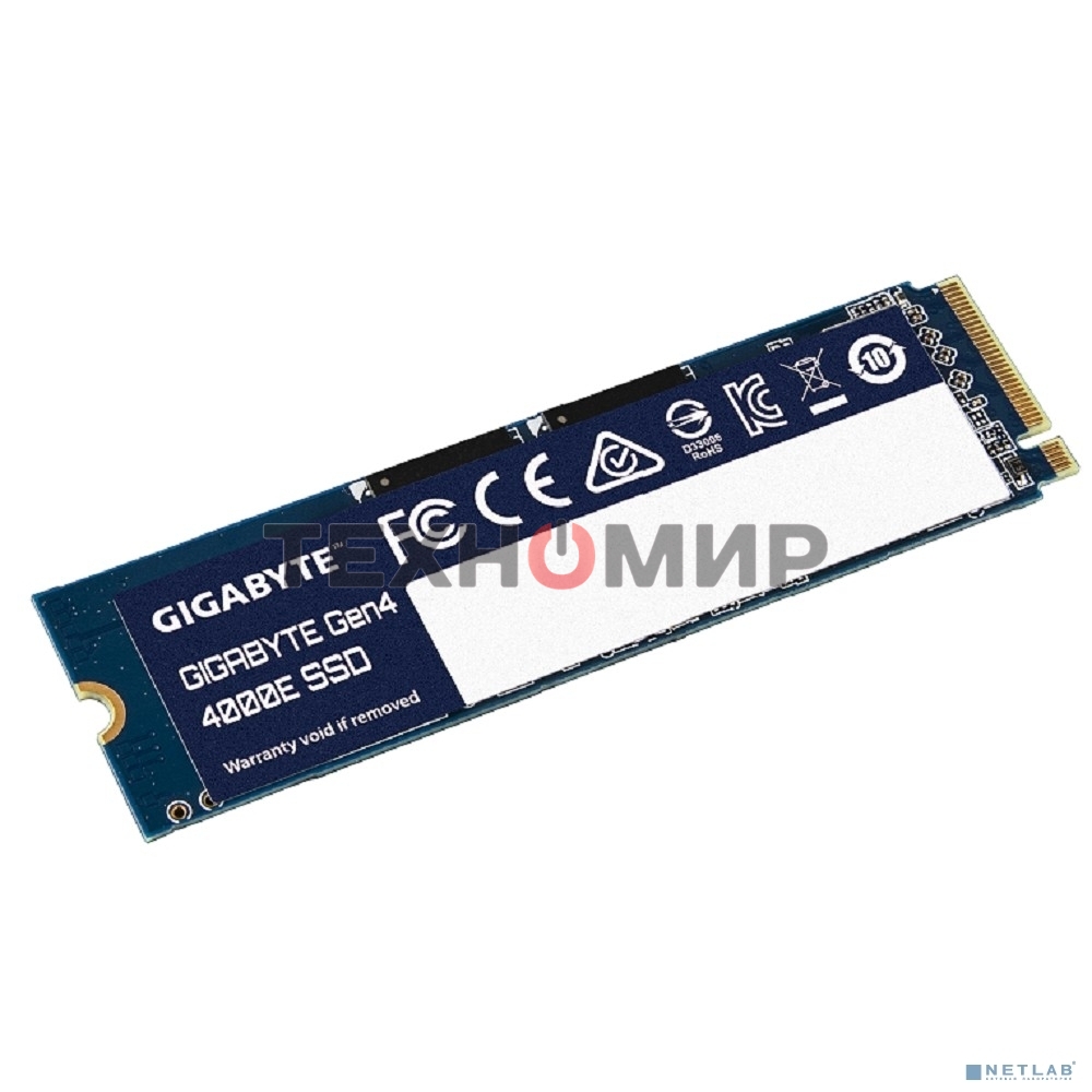 Накопитель SSD Gigabyte 4000E (G440E500G), 500Gb, PCIe 4.0 x4, M.2 2280, NVMe, R/W 3600/3000