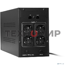 Источник бесперебойного питания ExeGate SpecialPro Smart LLB-2200.LCD.AVR.EURO.RJ 2200VA/1300W, LCD, AVR, 4 евророзетки, RJ45/11, черный