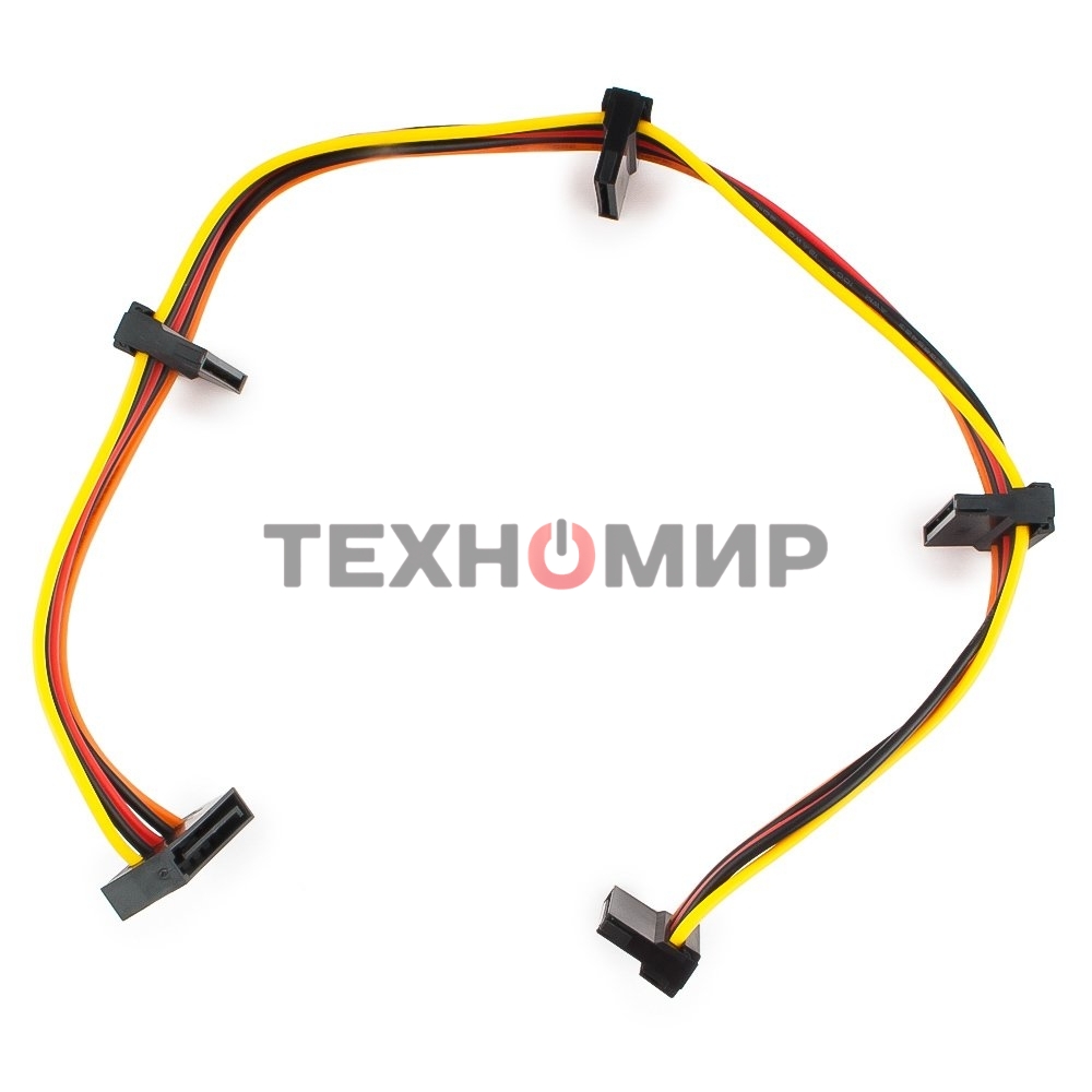 Кабель Cablexpert Кабеля питания SATA, 4x15pin(M)/15pin(F), 40 см (CC-SATAMF-03)