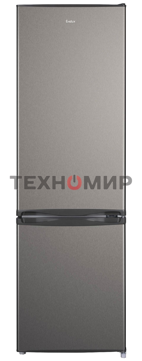 Холодильник Evelux FS 2220 X серый двухкамерный 188/64л морозилка снизу