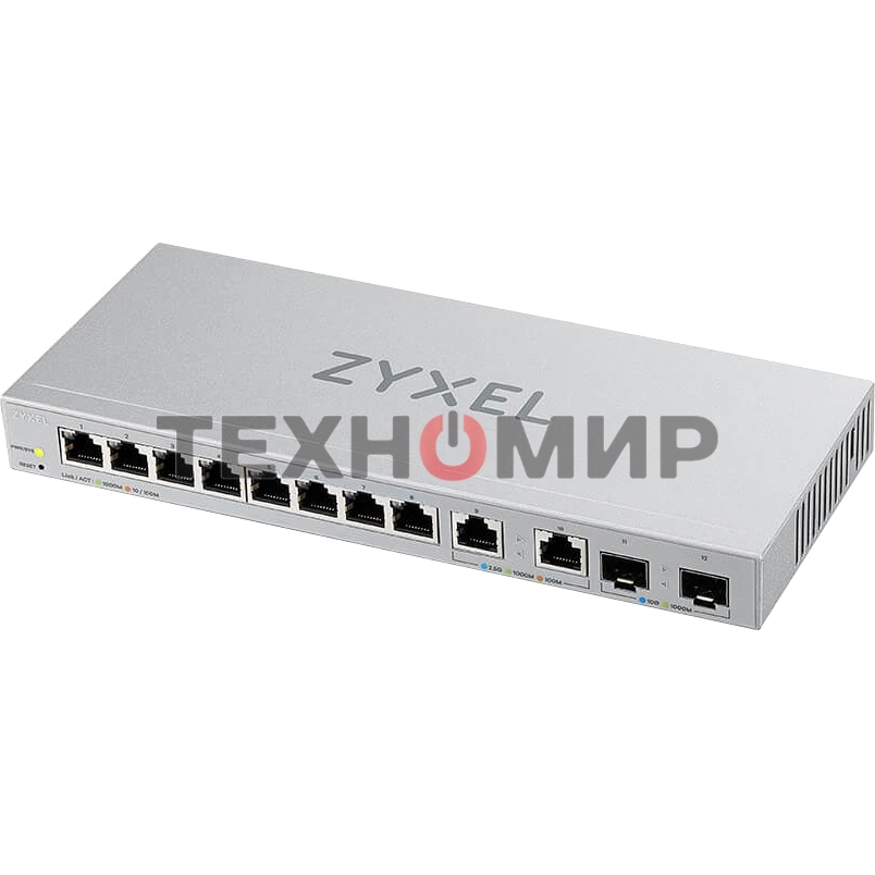 Коммутатор Zyxel XGS1210-12-ZZ0102F 8x1 Гбит/с 2x2.5 Гбит/с 2SFP+ управляемый