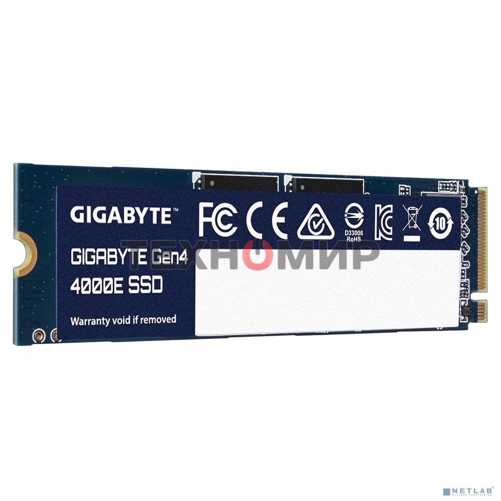 Накопитель SSD Gigabyte 4000E (G440E500G), 500Gb, PCIe 4.0 x4, M.2 2280, NVMe, R/W 3600/3000