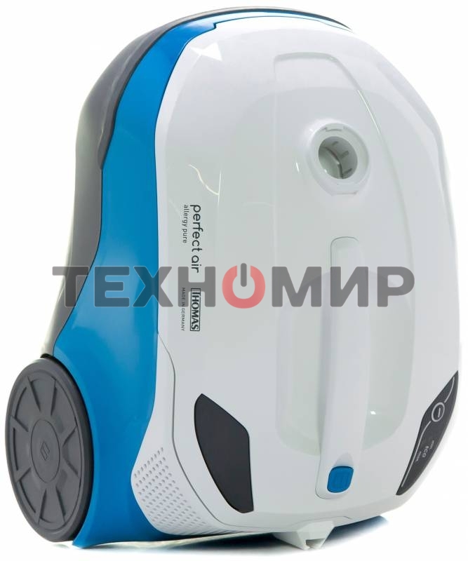 Пылесос Thomas AQUA-BOX Perfect Air Allergy Pure белый/синий, 1700 Вт, уборка сухая/сбор жидкости, пылесборник контейнер 2.6 л