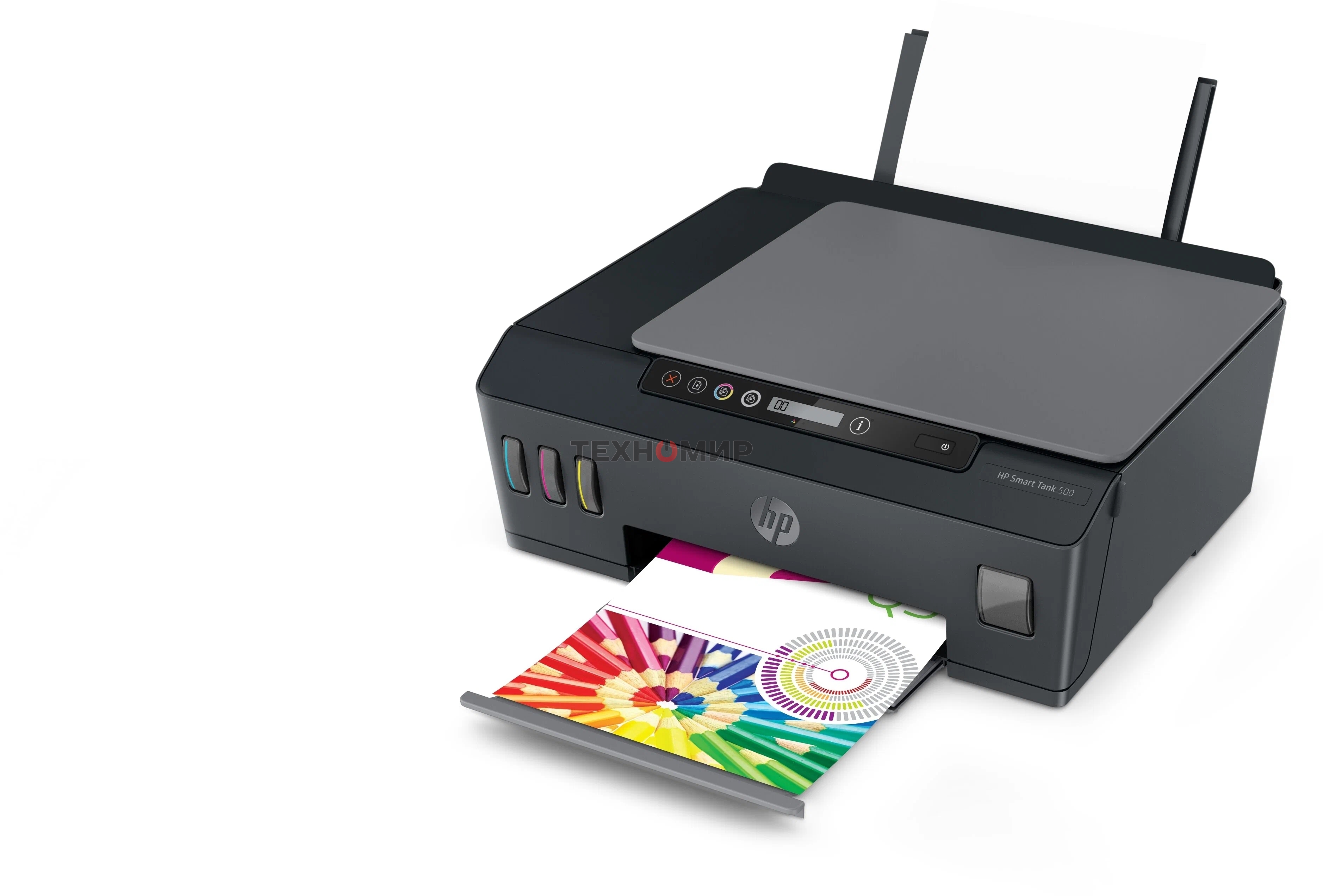 МФУ струйное HP Smart Tank 500 (4SR29A), A4, цветной, печ. до 22 стр/мин. (ч/б) до 16 стр/мин. (цвет), скан. до 8 стр/мин. (ч/б) 4 стр/мин. (цвет), 1200x1200dpi, USB