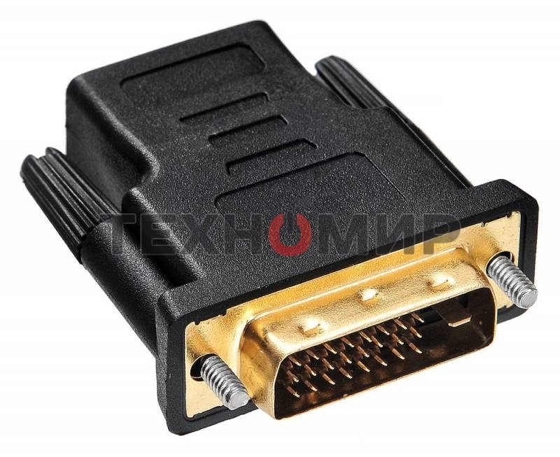 Адаптер Buro HDMI-19M(F)/DVI-D(M) с позол. конт.