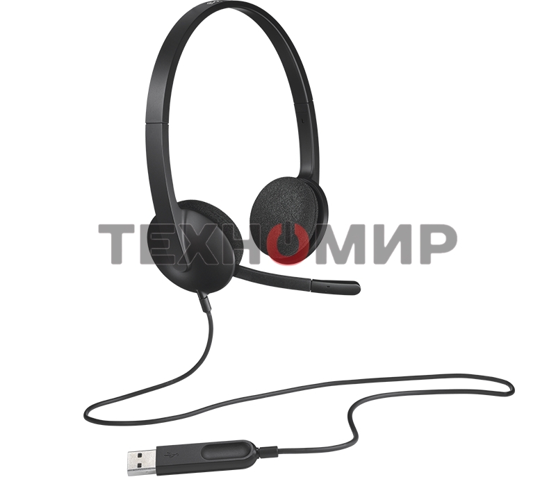 Гарнитура проводная Logitech Headset H340 USB graphite