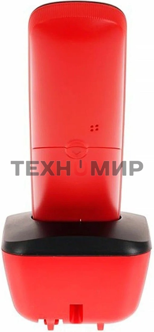 Телефон беспроводной (DECT) Panasonic KX-TGb610RUR, Монохромный, АОН, черный/красный