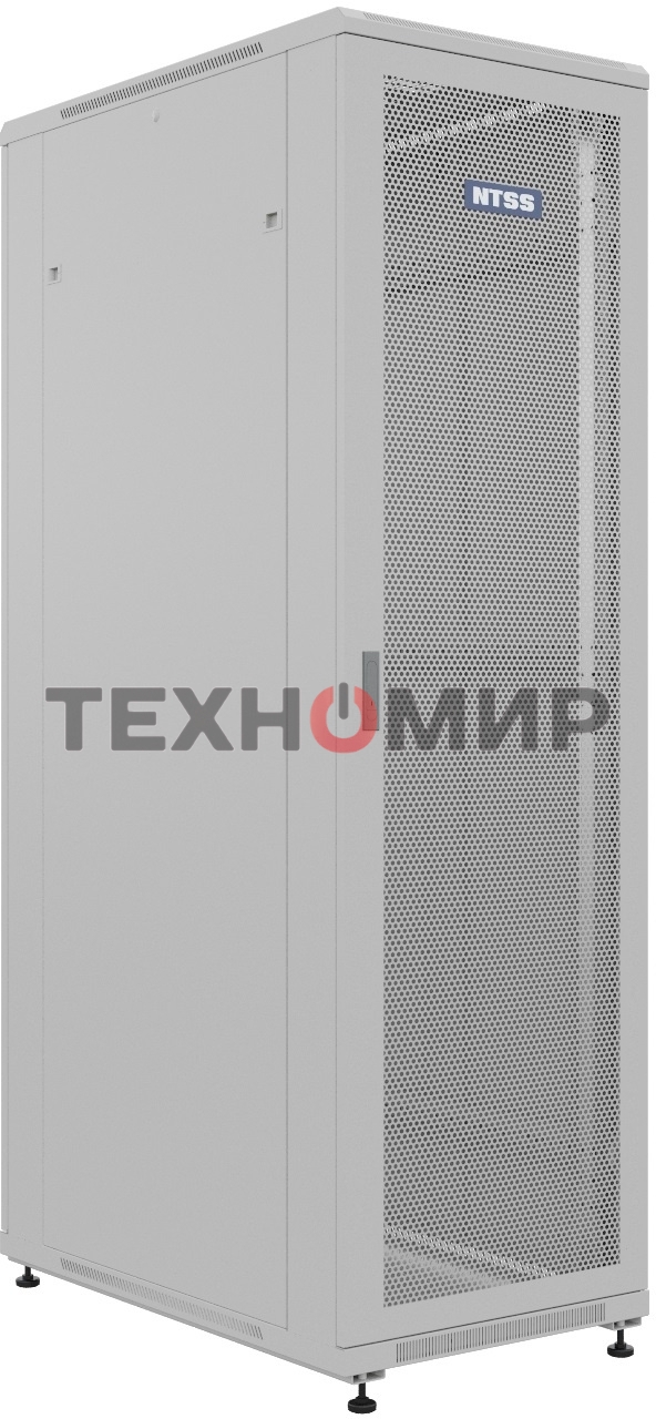Шкаф серверный NTSS Премиум (NTSS-R42U60100PD/PD) напольный 42U 600x1000мм пер.дв.перфор. задн.дв.перфор. 900кг серый IP20 сталь