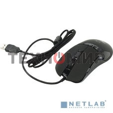 Мышь проводная Oklick 865G черный/черный оптическая (2400dpi) USB игровая (5but)