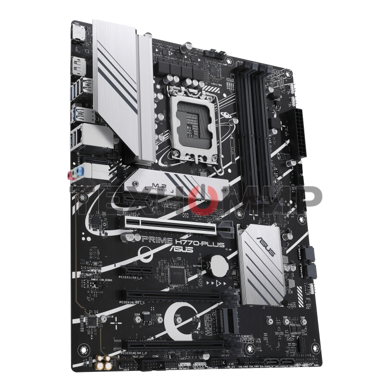 Материнская плата ASUS PRIME H770-PLUS, LGA 1700, Intel H770, 4xDDR5, 4xSATA, 3xM.2 PCIe 4.0 x4, 1xPCIe 5.0 x16, 2xPCIe 4.0 x4, 1xHDMI, 1xDP, 1xUSB-C 3.2 Gen 2, 2xUSB 3.2 Gen 2, 3xUSB 3.2 Gen 1, 1x 2.5Gb LAN, 3x3.5 мм, 7.1, ATX