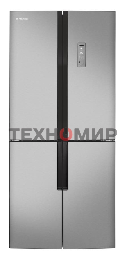 Холодильник Hansa FY418.3DFXC нержавеющая сталь трехкамерный 274/144л морозилка снизу