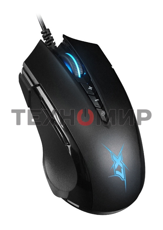 Мышь проводная A4Tech X89 черный, 2400 dpi, USB, кнопки - 8