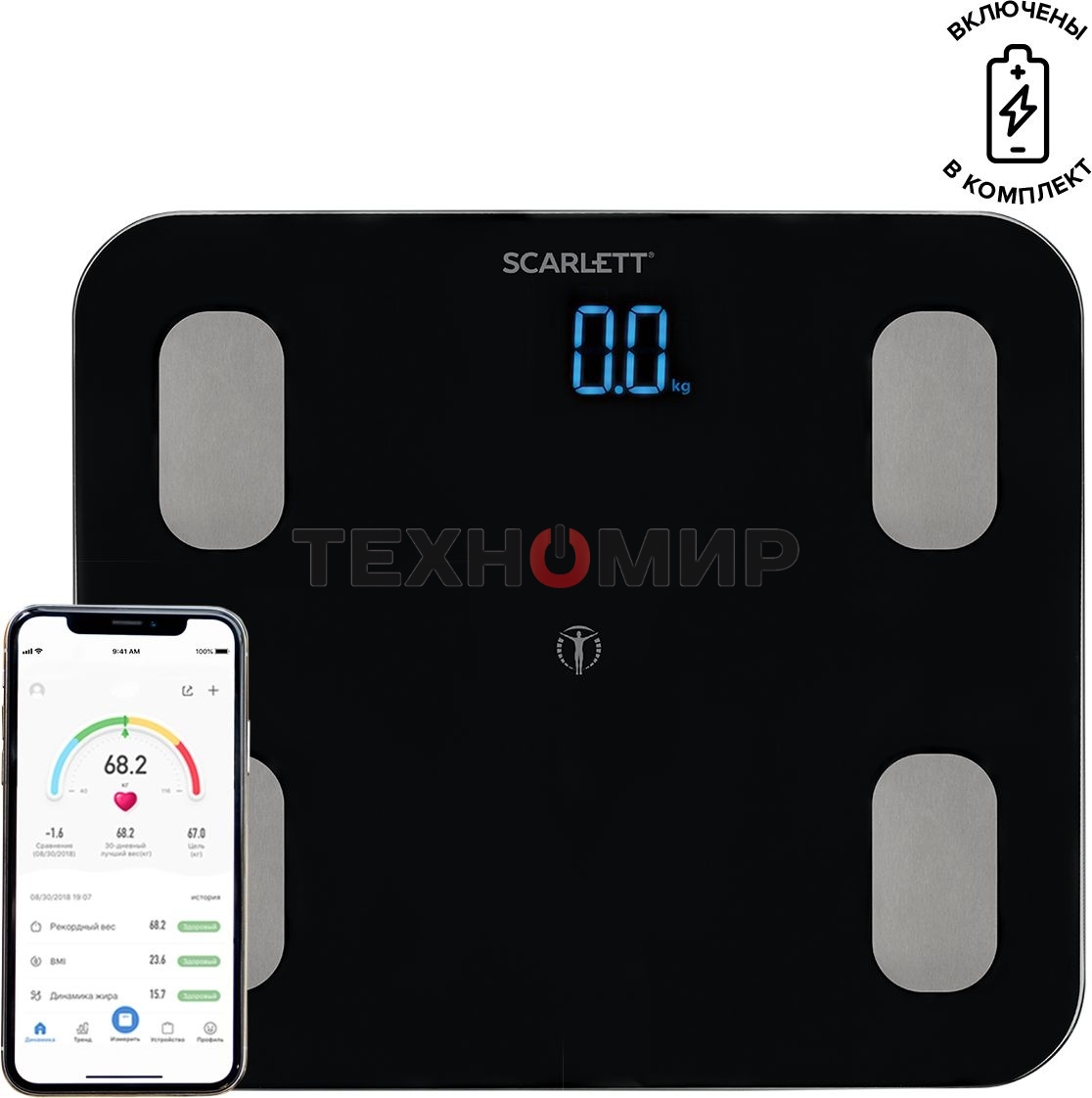 Весы Scarlett SC-BS33ED46 (черный)