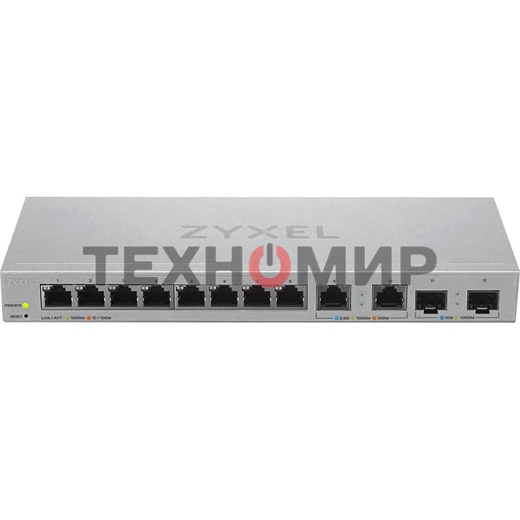Коммутатор Zyxel XGS1210-12-ZZ0102F 8x1 Гбит/с 2x2.5 Гбит/с 2SFP+ управляемый