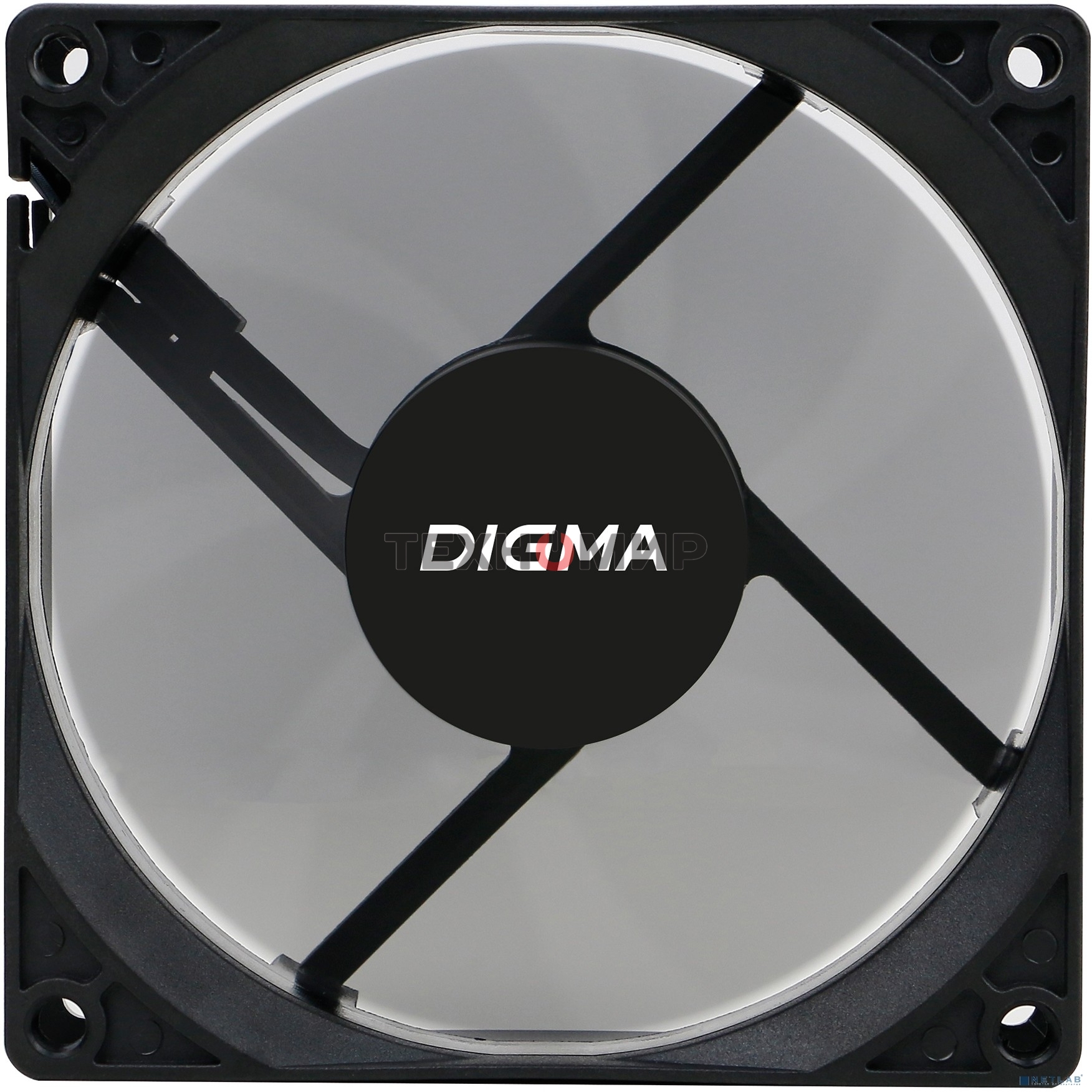 Вентилятор для корпуса Digma DFAN-90 черный, 90 мм, 1800 об/мин, 23 дБ, 3 pin