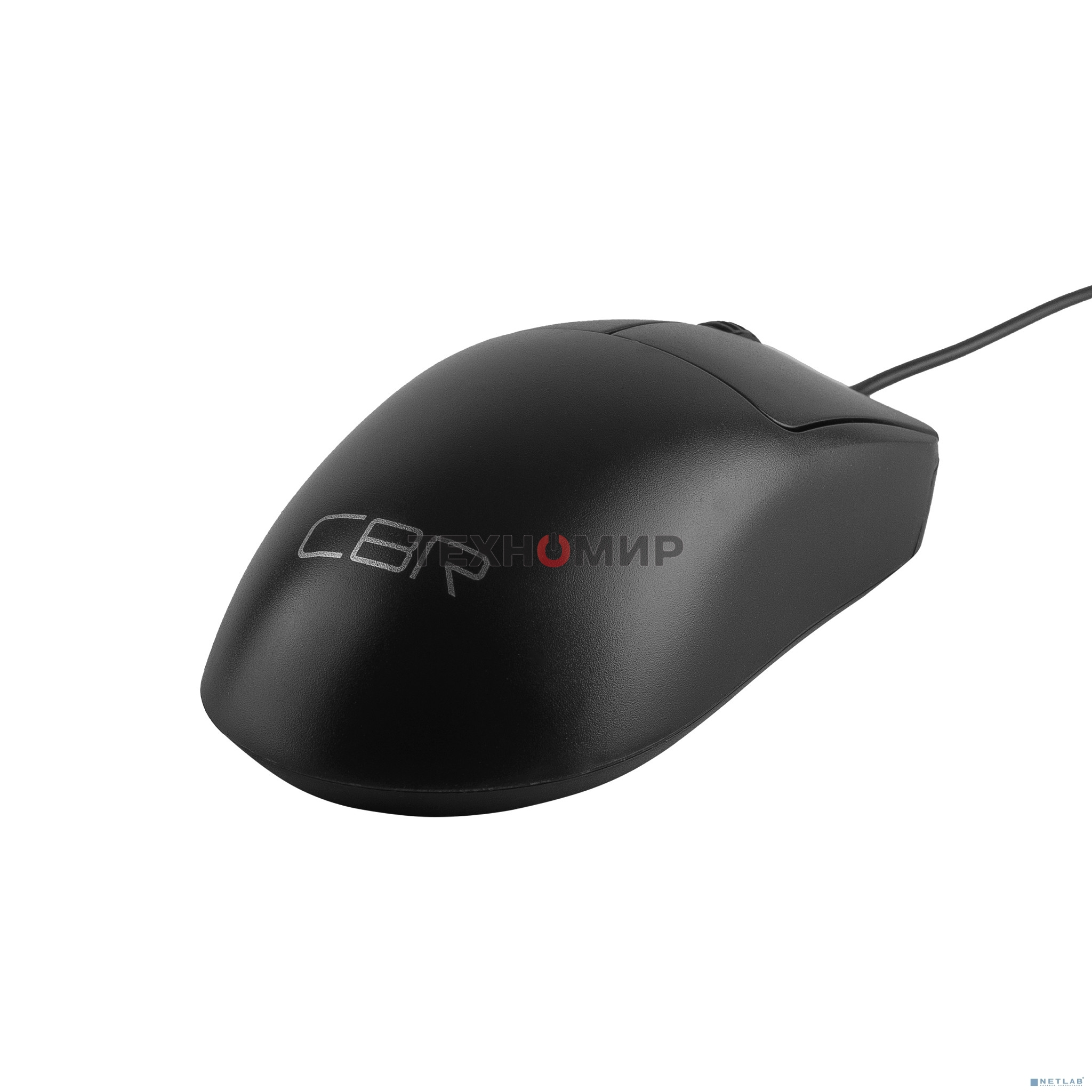 Мышь проводная CBR CM 125 черный, 1200 dpi, USB, кнопки - 3