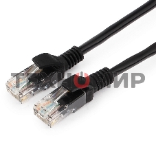 Патч-корд UTP Cablexpert cat.5e, 2м, литой, многожильный, черный