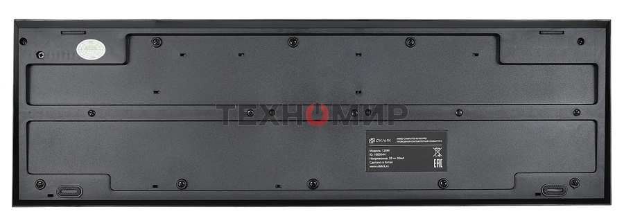 Клавиатура проводная Oklick 120M, USB, черный