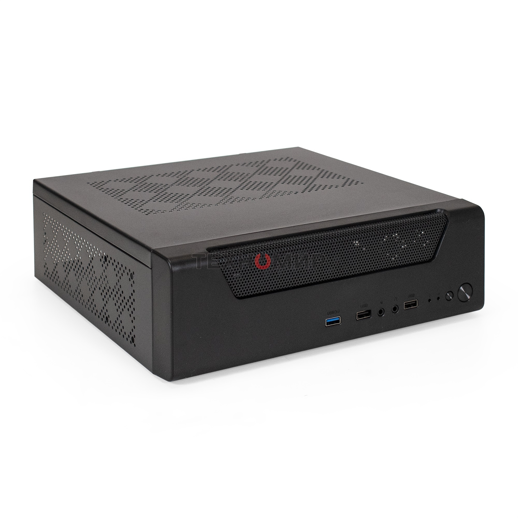 Компьютерный корпус Desktop ExeGate FL-102-TPS450 (mini-ITX, БП TPS450 с вент. 8см, 2*USB + 1*USB 3.0, аудио, черный)