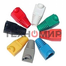 Защитные колпачки для кабеля 6,0мм cat.5, на соединение коннектора с кабелем, зеленый, 100 шт. в пчк