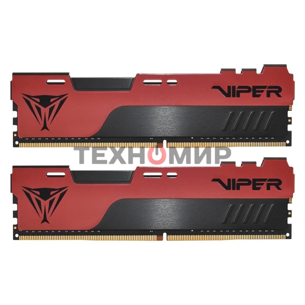 Оперативная память Patriot Viper Elite II, DDR4, 64GB (2x32 GB), 3600 MHz, CL20, DIMM, радиатор, красный/черный
