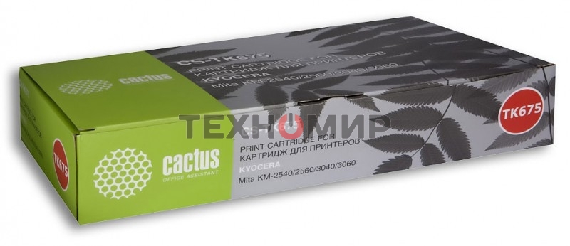 Картридж лазерный Cactus CS-TK675 черный (20000 стр.) для Kyocera Mita KM 2540/2560/3040/3060