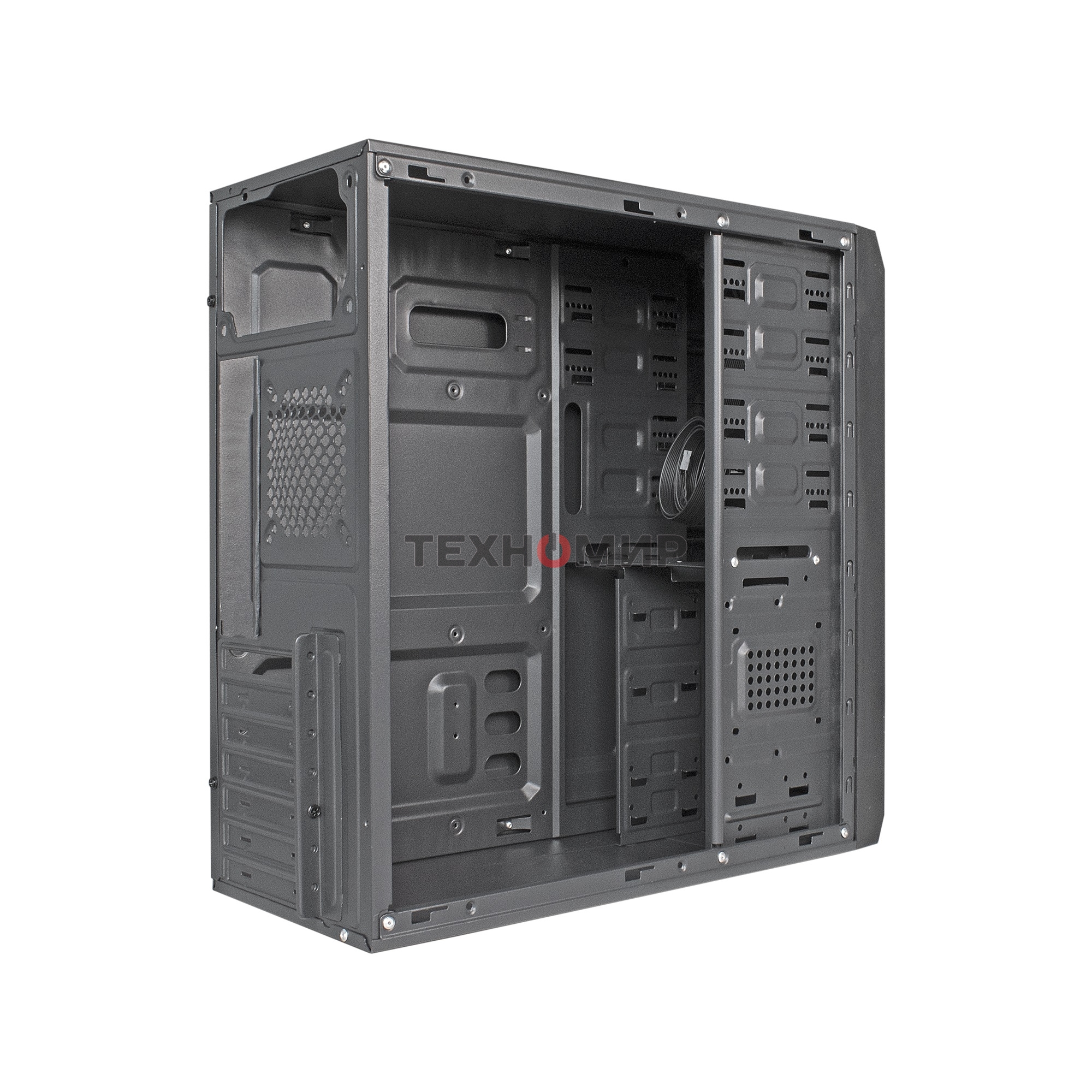 Компьютерный корпус Miditower ExeGate XP-401 Black, ATX, (без БП), 2*USB, Audio
