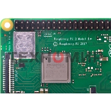 Мини ПК Raspberry Pi 3 Model B+ (RA433, E14 Version) Retail, 1Gb RAM, Cortex-A53 (ARMv8) 64-bit SoC @ 1.4GHz Broadcom BCM2837B0 CPU, WiFi, Bluetooth, 40-pin extended GPIO, 4x USB 2.0, HDMI, CSI camera port, DSI displ.port, MicroSD port (137-3331), (БП и к