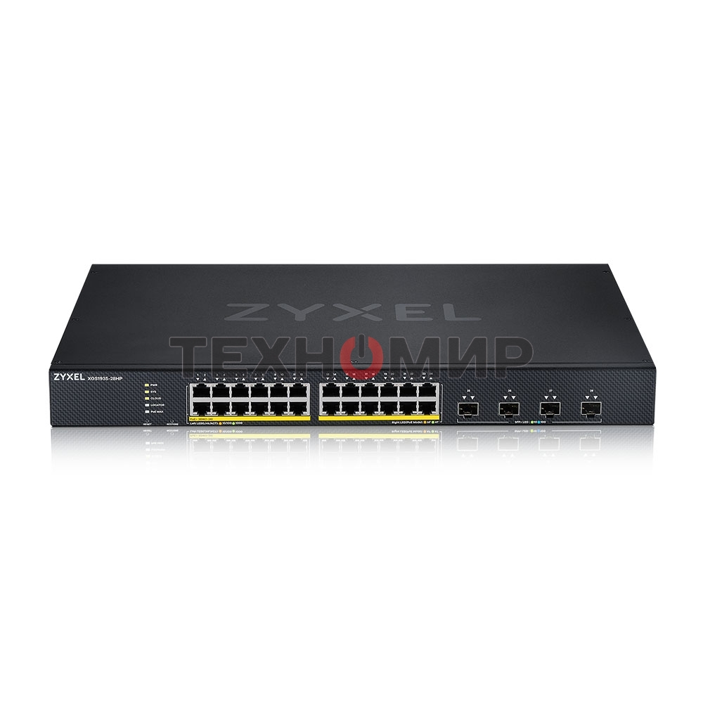 Коммутатор Smart L3 Lite PoE+ Zyxel NebulaFlex XGS1935-28HP, rack 19