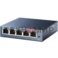 Коммутатор TP-Link SOHO TL-SG105 5-port Desktop Gigabit Switch, 5 10/100/1000M RJ45 ports, metal case
