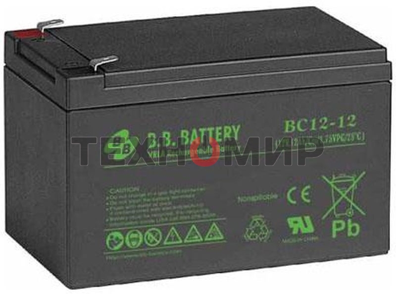 Батарея для ИБП B.B. Battery BC 12-12 (12V 12Ah)