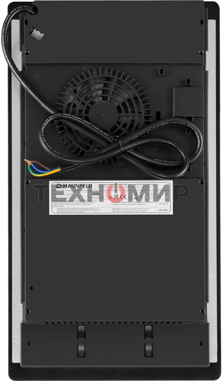 Индукционная варочная панель Maunfeld AVI292BK, конфорок: 2 шт., стеклокерамика, независимая, черный