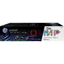 Картридж лазерный комплект HP CF341A голубой/пурпурный/желтый для LJ CP1025 3 х 1000 стр