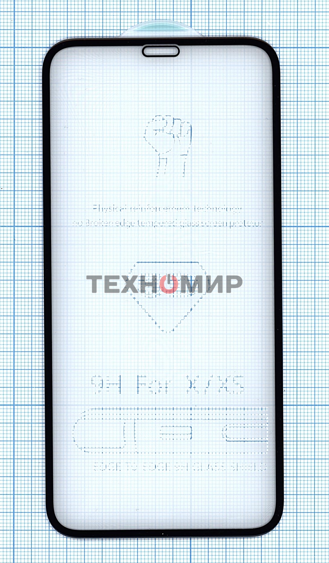 Защитное стекло 5D для Apple iPhone X черный