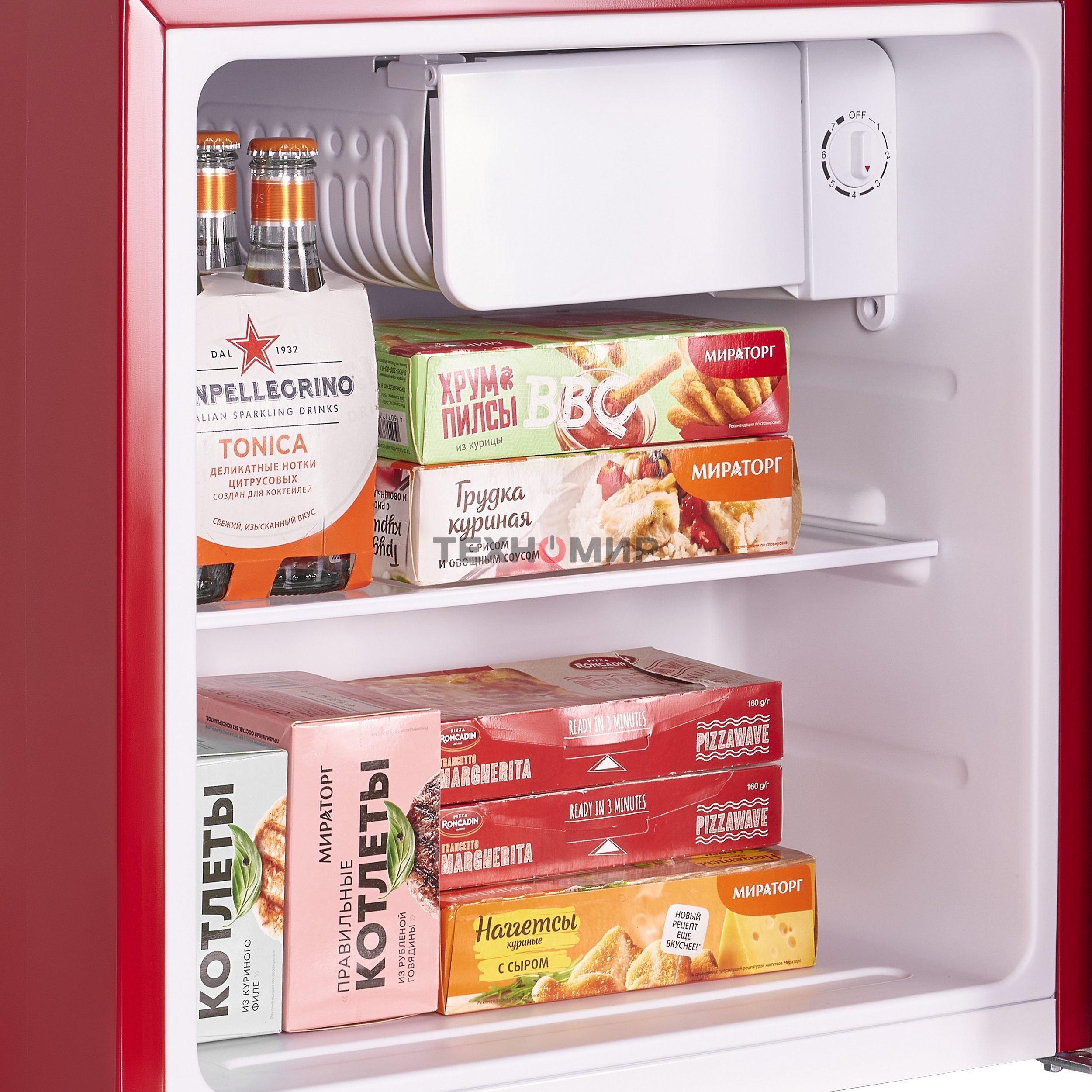 Холодильник Maunfeld MFF50RR красный однокамерный 50л