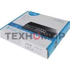 Коммутатор Cudy 8 RJ-45 10/100/1000M PSE ports +2 RJ45 10/100/1000 Uplink Port Unmanaged PoE+ Switch 120W, CCTV/VLAN mode support, long distance:250M at CCTV mode. 802.3af/at standard, Aternative 1/2(+),3/6(-), Rack-mountable Steel Case, Watchdog, 120W in