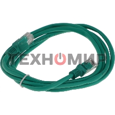 Патч-корд UTP Cablexpert cat.5e, 1.5м, литой, многожильный, зеленый