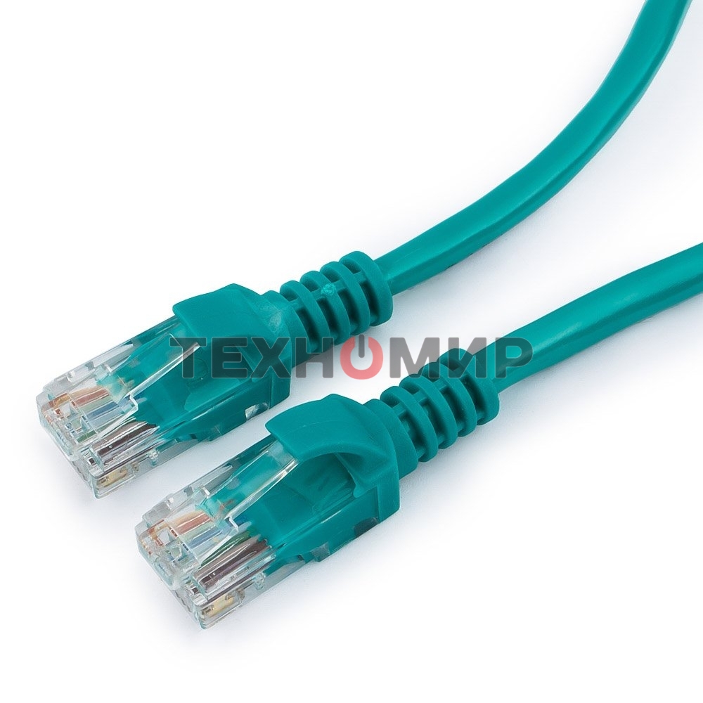 Патч-корд UTP Cablexpert cat.5e, 3м, литой, многожильный, зеленый