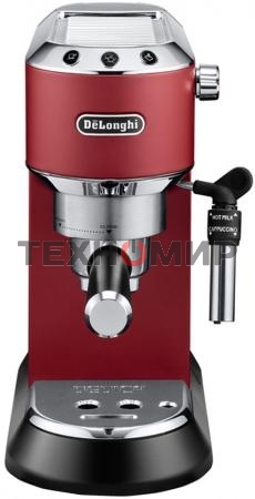 Кофеварка эспрессо DeLonghi EC685.R красный, исп. кофе - молотый/чалды, 1.1 л, 1350 Вт, 15 бар