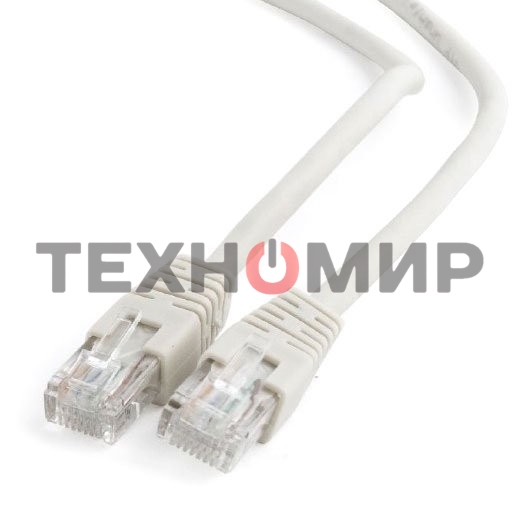 Патч-корд UTP Cablexpert cat.6, 3м, литой, многожильный, серый