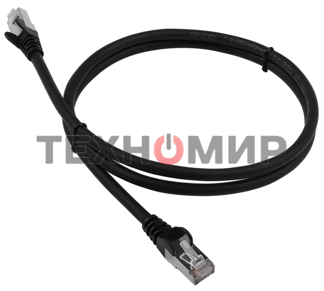 Патч-корд LANMASTER LSZH FTP cat.6, 1.0 м, черный