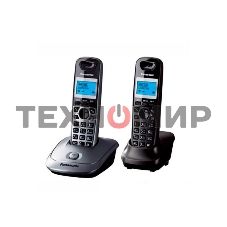 Телефон беспроводной (DECT) Panasonic KX-TG2512RU1 Доп трубка в комплекте, АОН, Caller ID, спикерфон, полифония