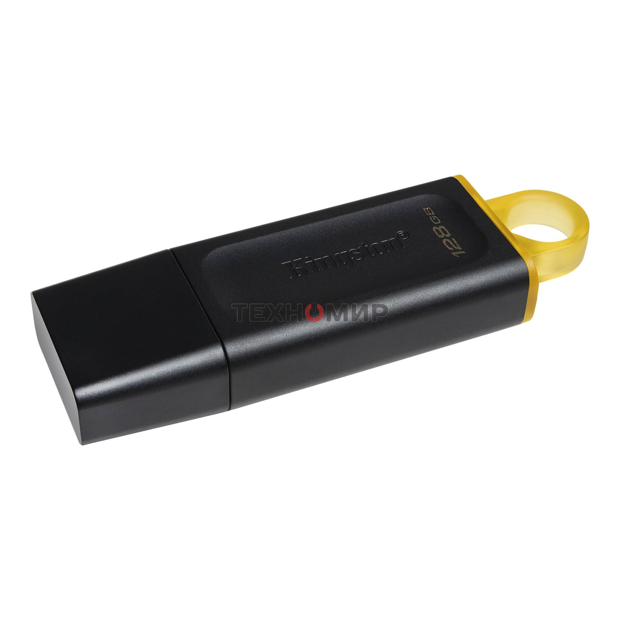 Флешка USB Kingston DataTraveler Exodia (DTX/128GB), 128Gb, USB 3.2 Gen 1, R/W 200/60, черный/желтый