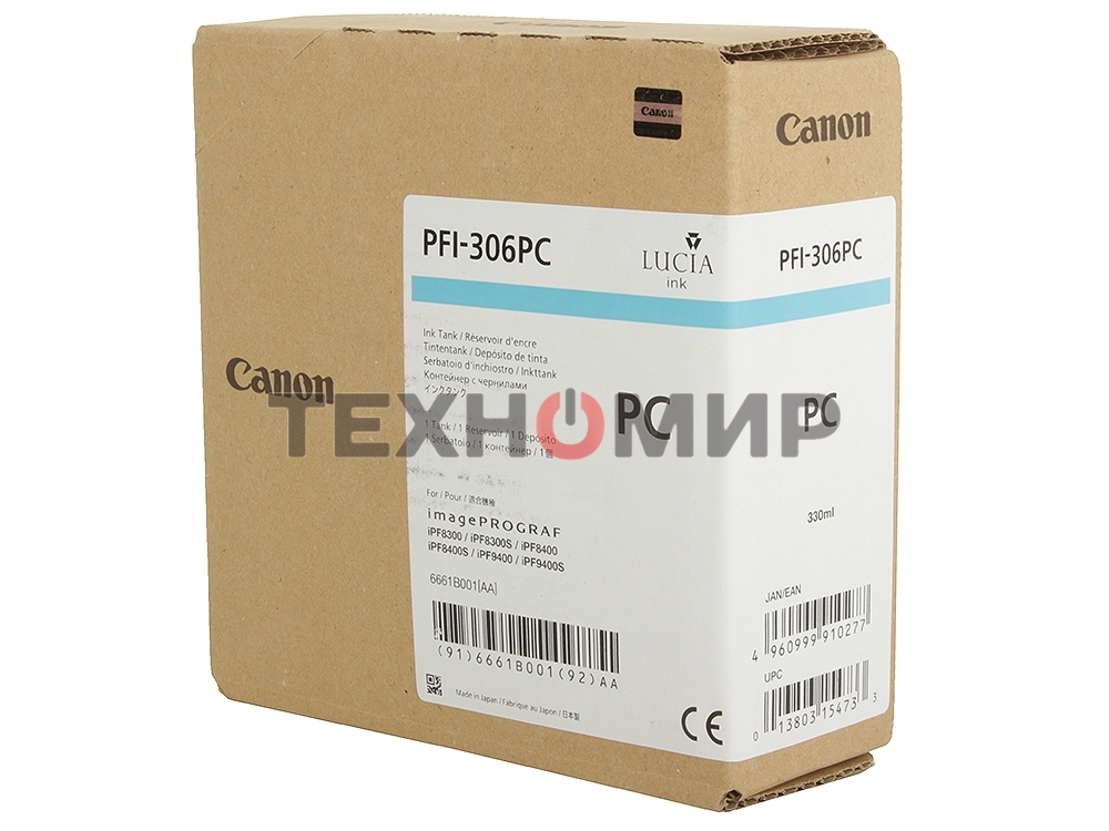 Картридж струйный Canon PFI-306 PC фото голубой для iPF8300S/8400/9400S/9400 (6661B001)