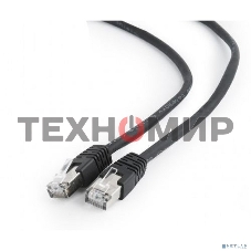 Патч-корд FTP Cablexpert cat.6, 1м, литой, многожильный, черный