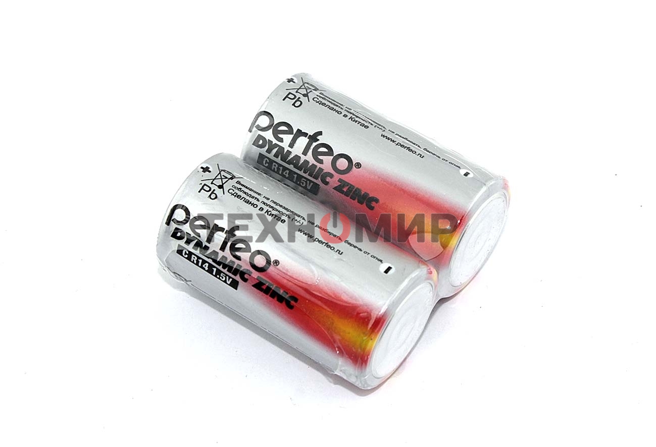 Батарейка Perfeo R14/2SH Dynamic Zinc