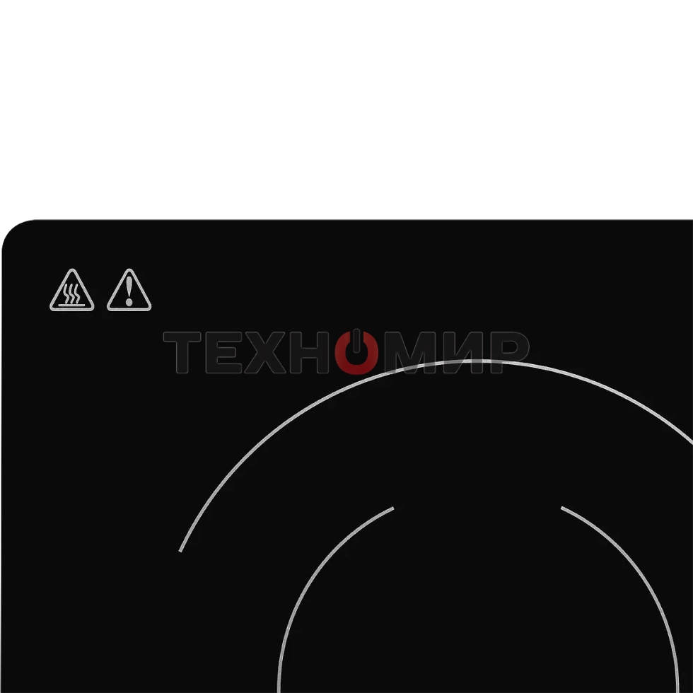 Встраиваемая варочная панель Monsher MHE 3002 30 см, электрическая, две конфорки, черный